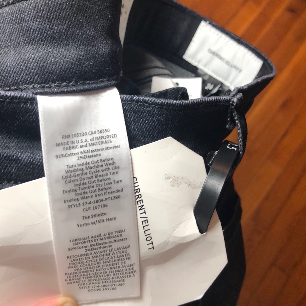 NWT Current Elliott The Stiletto Slit Step Hem, 24 - Picture 8 of 8